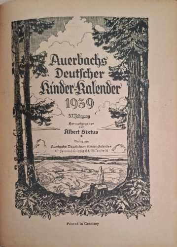 Auerbachs Deutscher Kinder-Kalender 1939 (1205)
