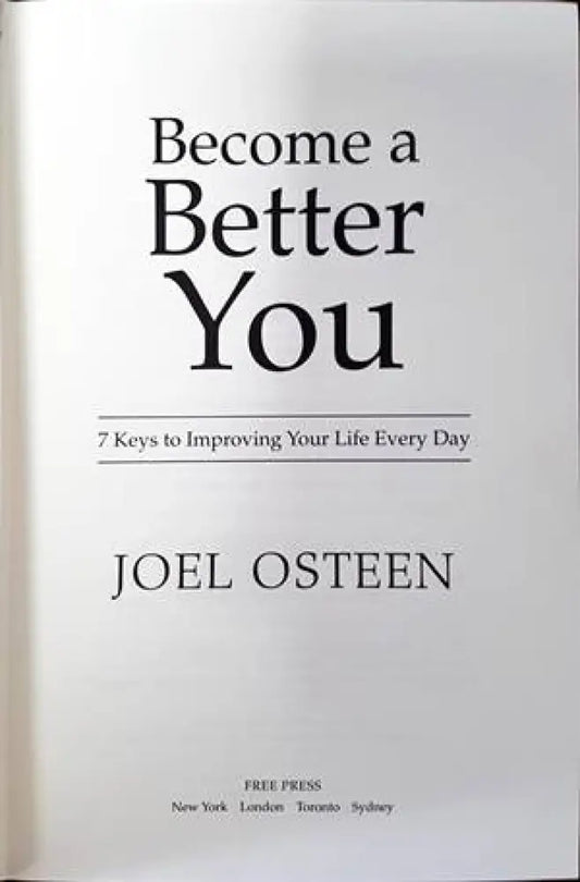 Become a better you - Книги
