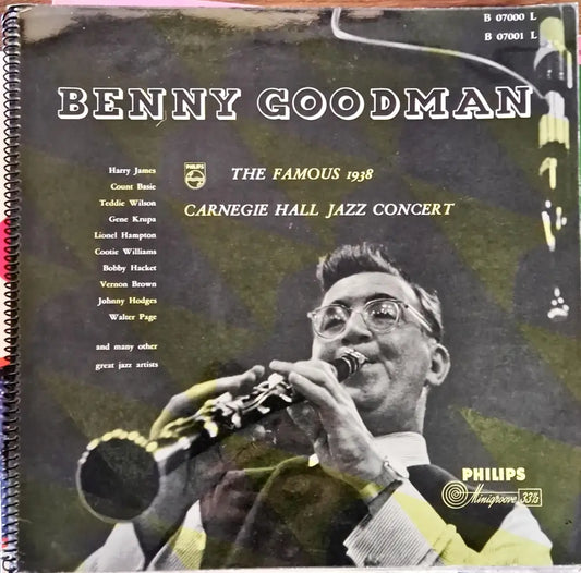 Benny Goodman /The Famous 1938 Carnegie Hall Jazz Concert with many great jazz artists - 3 плочи - antique