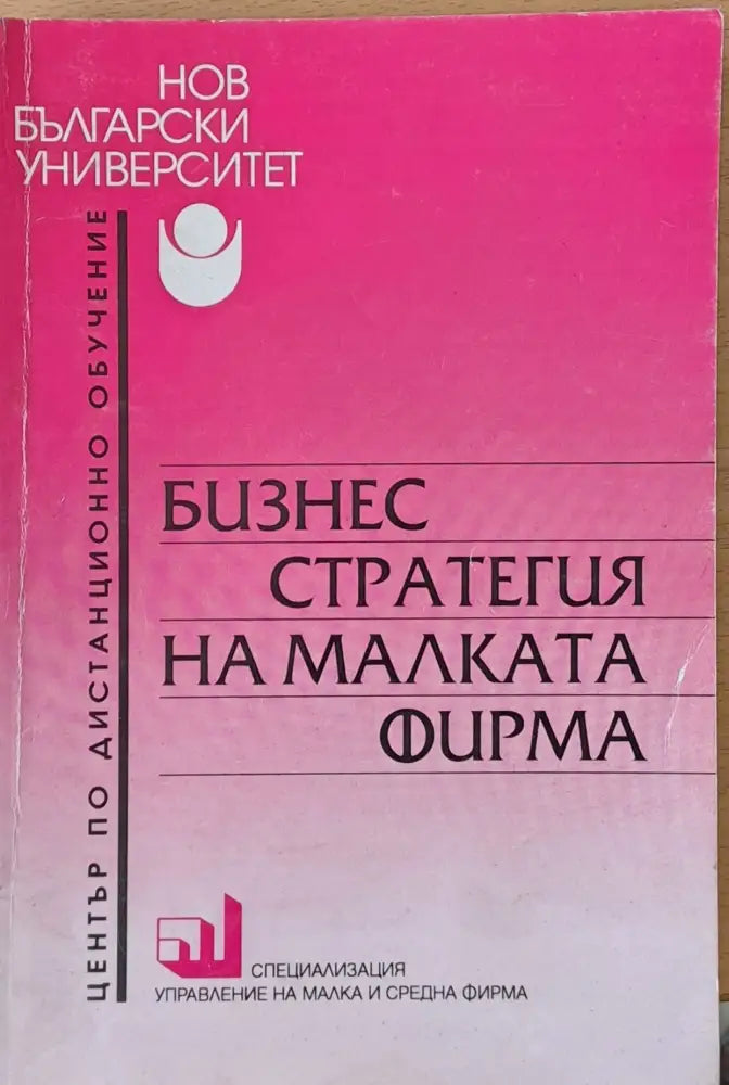Бизнес стратегия на малката фирма - Книги