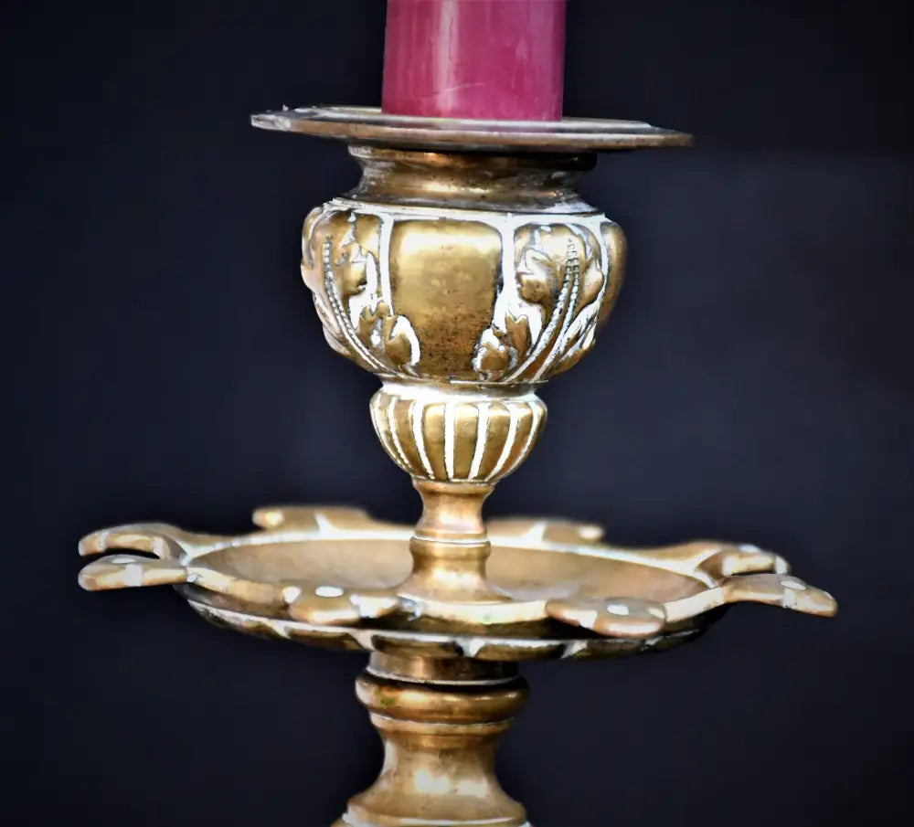 Бронзов свещник - Италия - antique