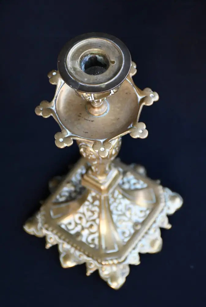 Бронзов свещник - Италия - antique