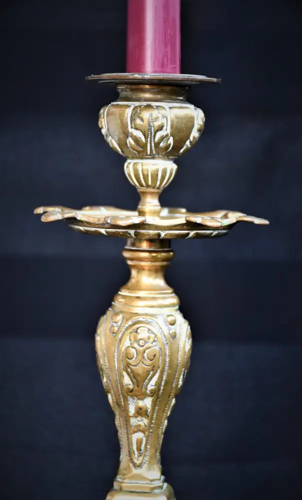 Бронзов свещник - Италия - antique