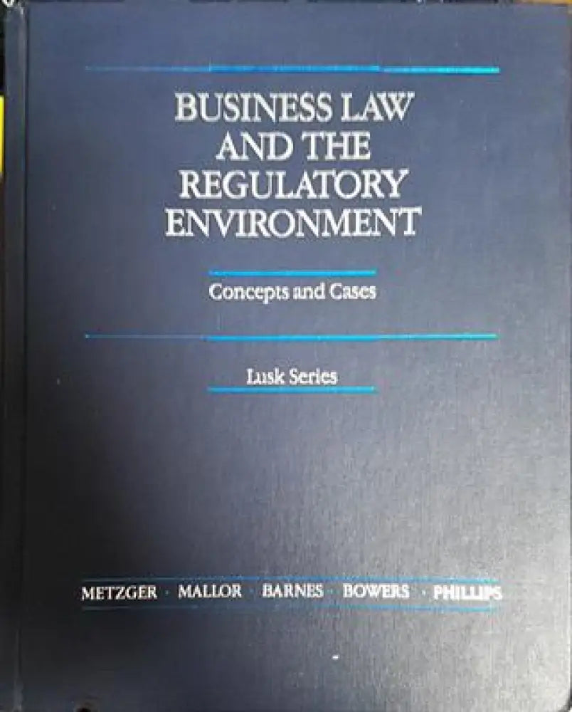 Business law and the Regulatory Environment - Книги