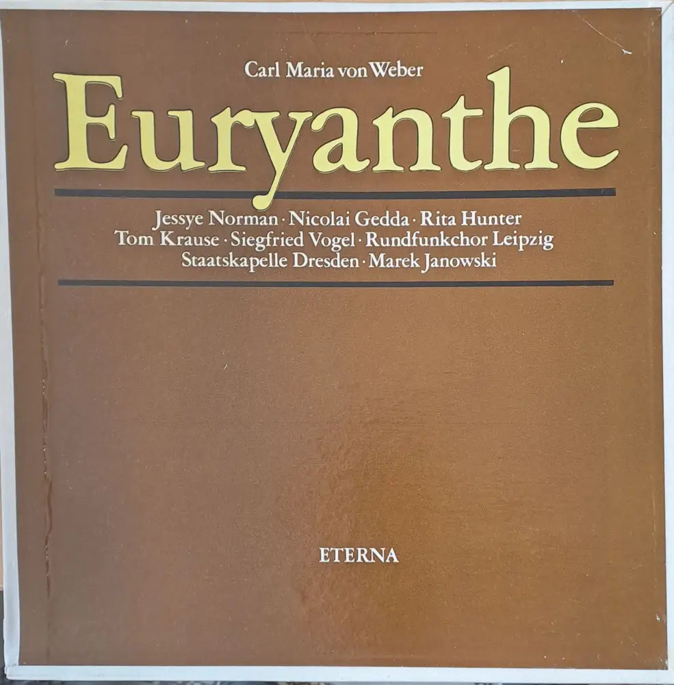 Carl Maria von Weber: Euryanthe четворен албум - antique