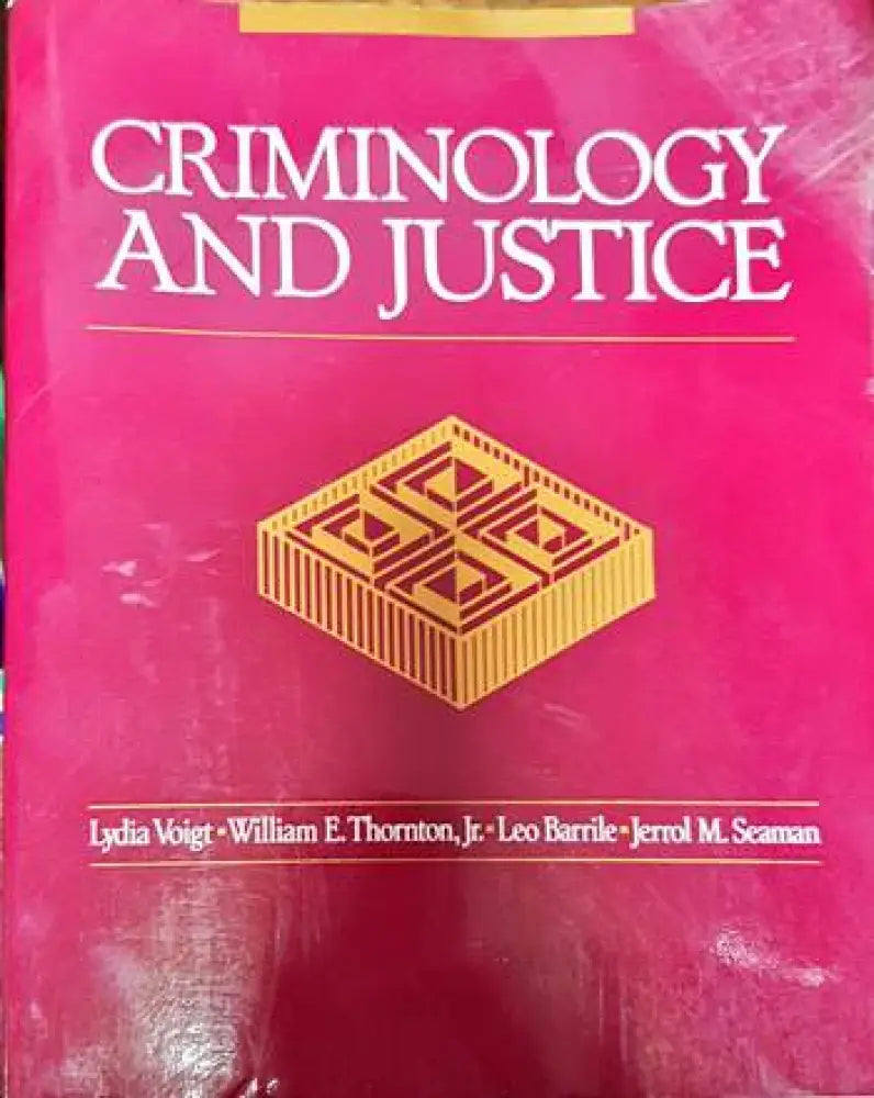 Criminology and Justice - Книги
