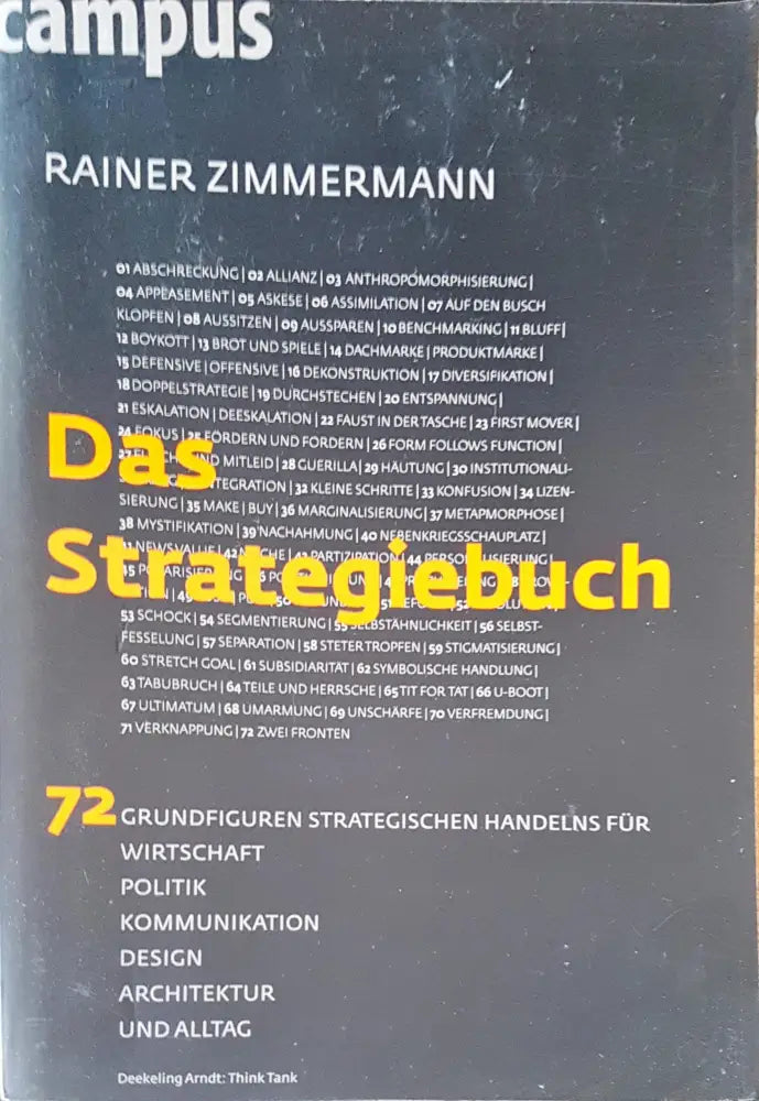 Das strategiebuch - Книги
