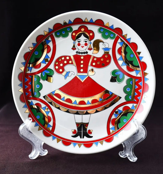 Декоративна чиния ’Плясуня’ на ’Вербилки’ - antique