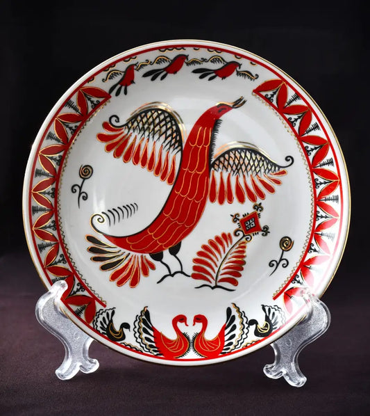 Декоративна чиния „Жар-птица“ на „Вербилки“ - antique