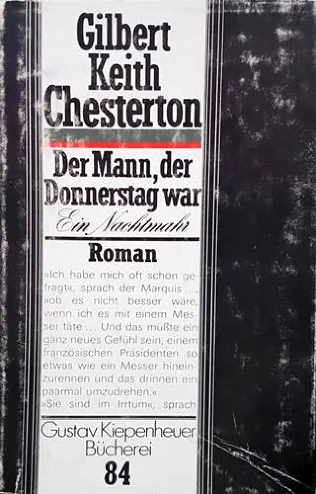 Der Mann der Donnerstag war - Книги