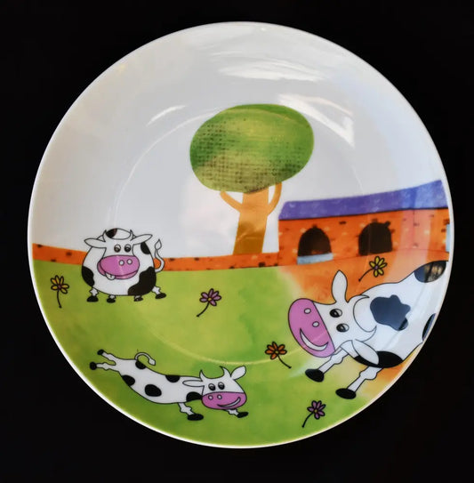 Детска чиния ’Dancing Cow’ произведена от ’Ritzenhoff & Breker’ - antique