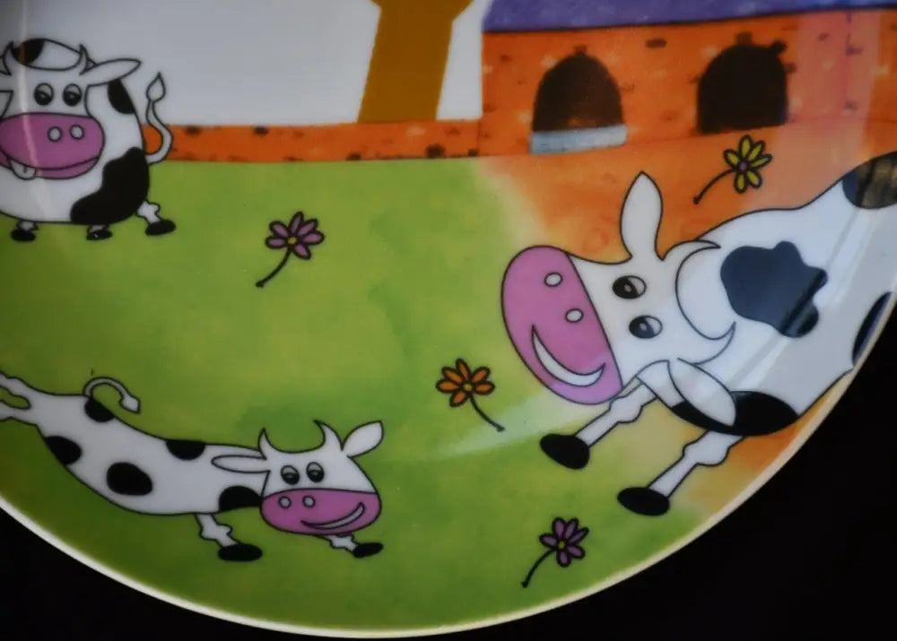 Детска чиния ’Dancing Cow’ произведена от ’Ritzenhoff & Breker’ - antique