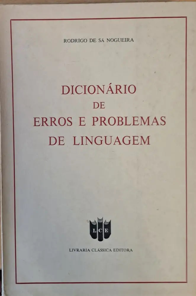 Dicionario de Erros e Problemas de Linguagem - Книги
