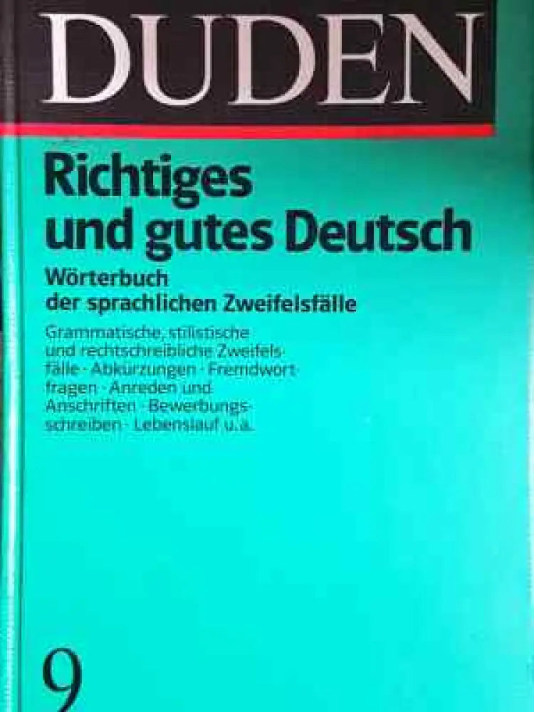 Duden Band 9: Richtiges und gutes deutsch - Книга