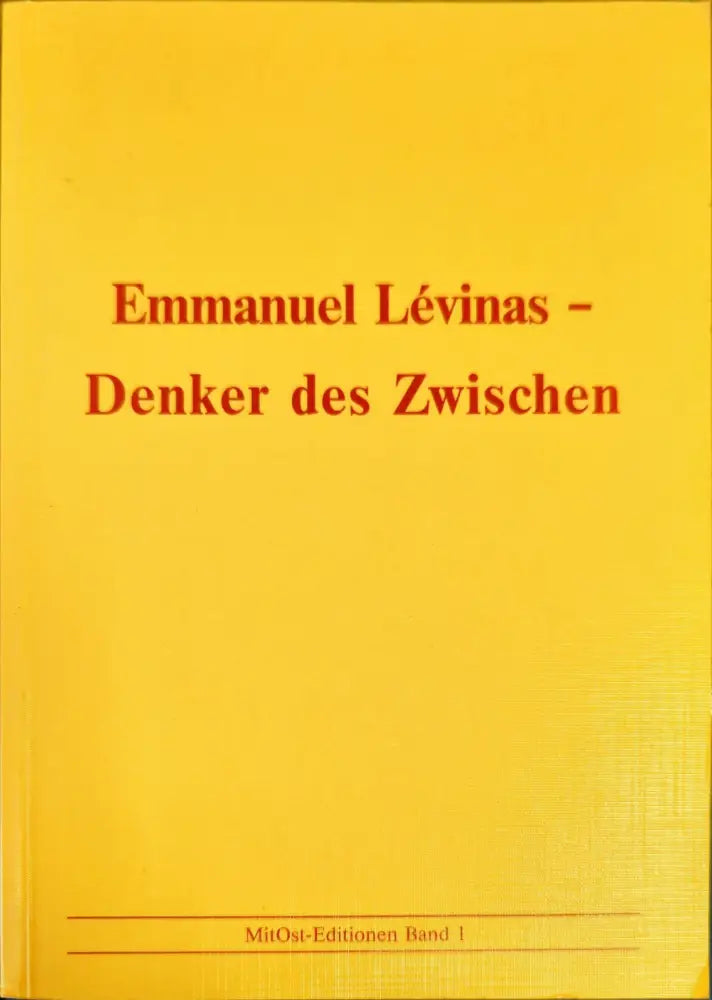 Emmanuel Levinas - Denker des Zwischen - Книги