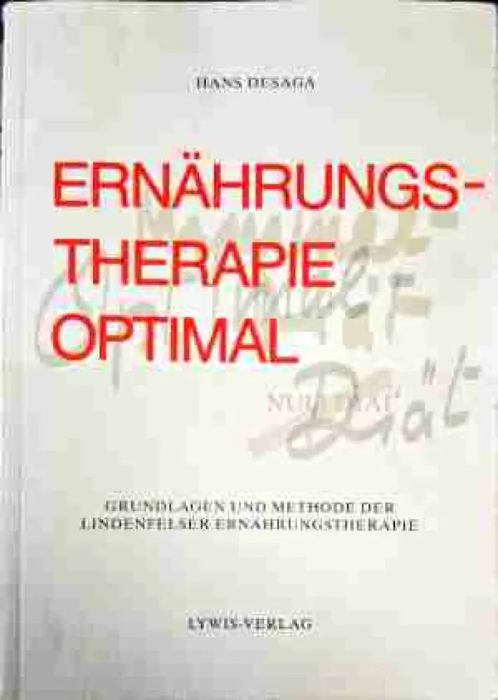 Ernahrungs-therapie Optimal - Книги
