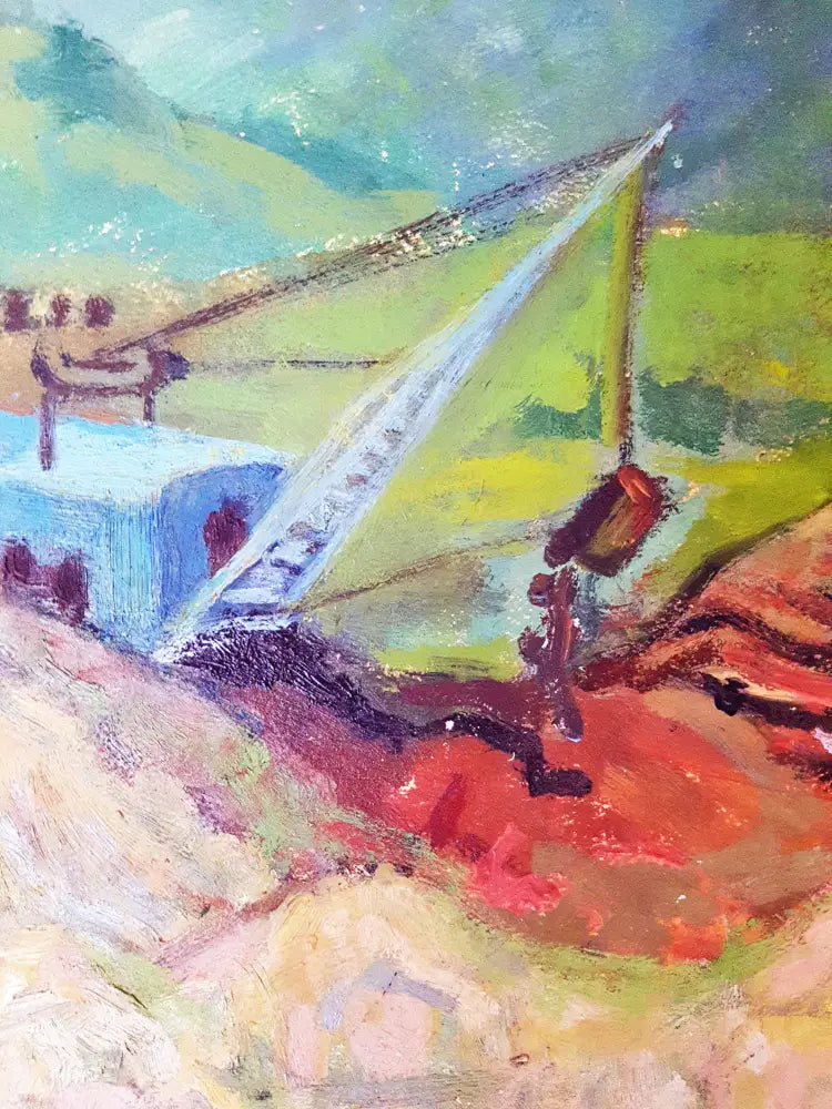 ’Ескаватор мина Болшевик’- масло от Стоян Христов (1132) - Картина
