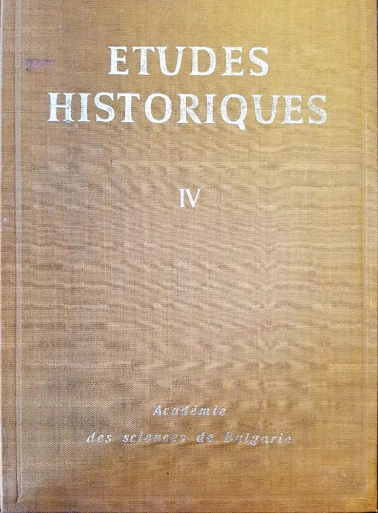 Estudes Historiques Tom. IV - Книги