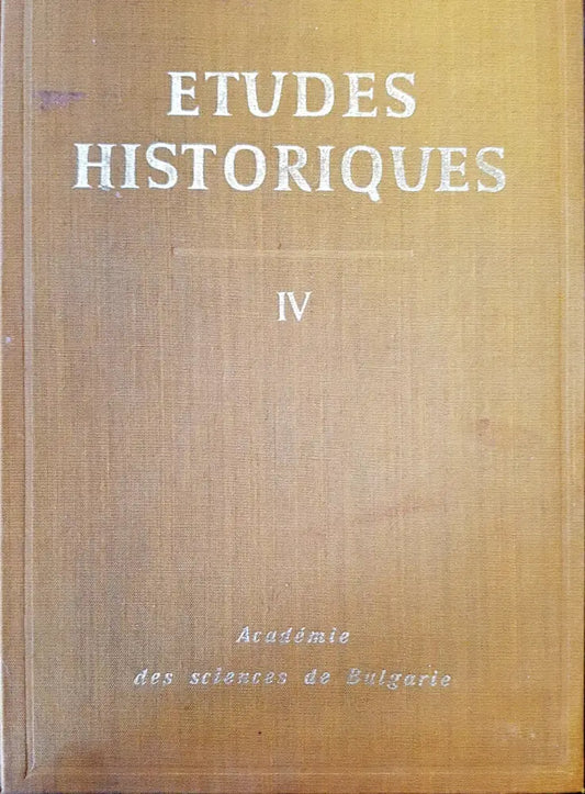 Estudes Historiques Tom. IV - Книги