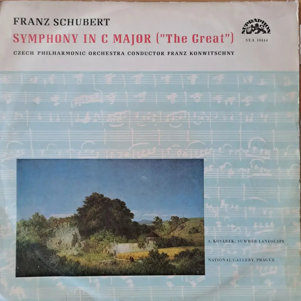 Franz Schubert: Symphony in C Major. Czech Philharmonic orchestra - antique