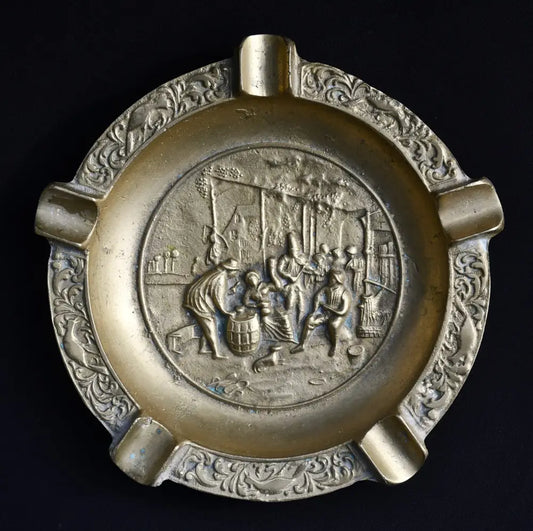 Голям бронзов пепелник от Нидерландия - antique