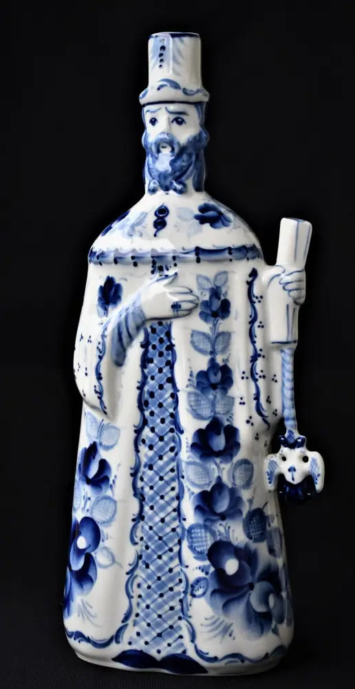 Голяма порцеланова фигура/бутилка на Гжель - antique