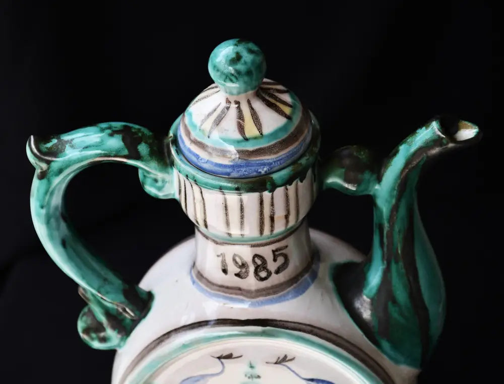 Голяма стомна-кумган. Гжель - СССР. - antique