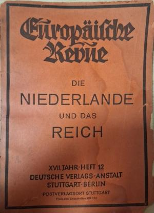 Europäische Revue Heft 12 Dezember 1941 - корица