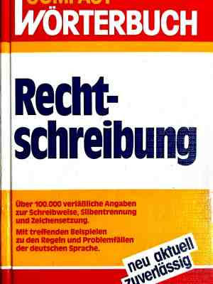 Compact Wörterbuch Rechtschreibung