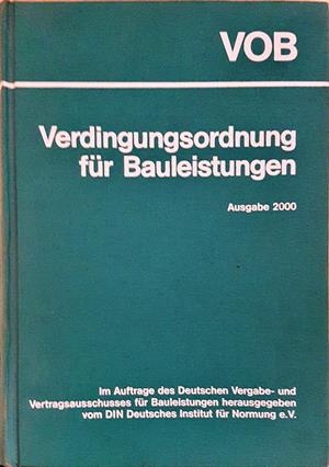 VOB Verdingungsordnung für Bauleistungen - корица