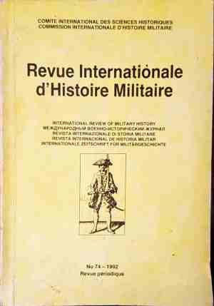 Revue internationale d'histoire militaire № 74, 1992