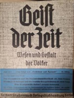 Geist der Zeit. Wesen und Gestalt der Völker. Heft 6, Juni 1937 (1136)