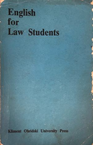 English for Law Students – корица