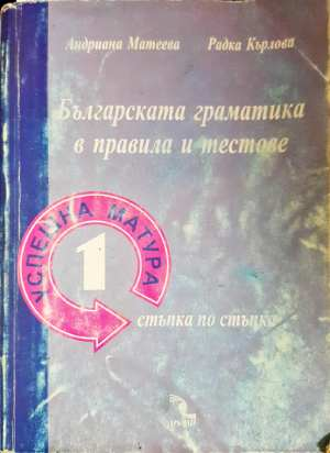 Българска граматика в правила и тестове - Успешна матура