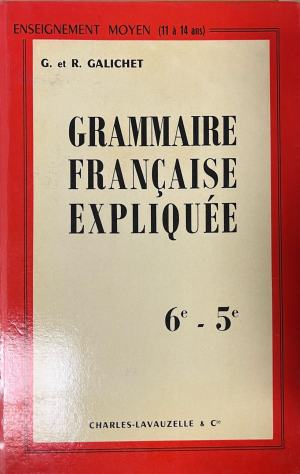 Grammaire française expliquée – корица