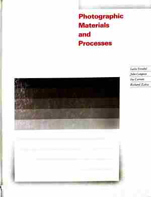 Корица на Photographic Materials and Processes
