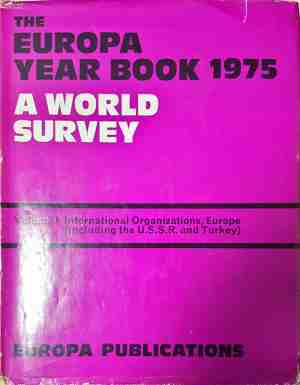 The Europa Year Book 1975 - A World Survey