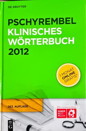 Pschyrembel Klinisches Wörterbuch 2012 - De Gruyter