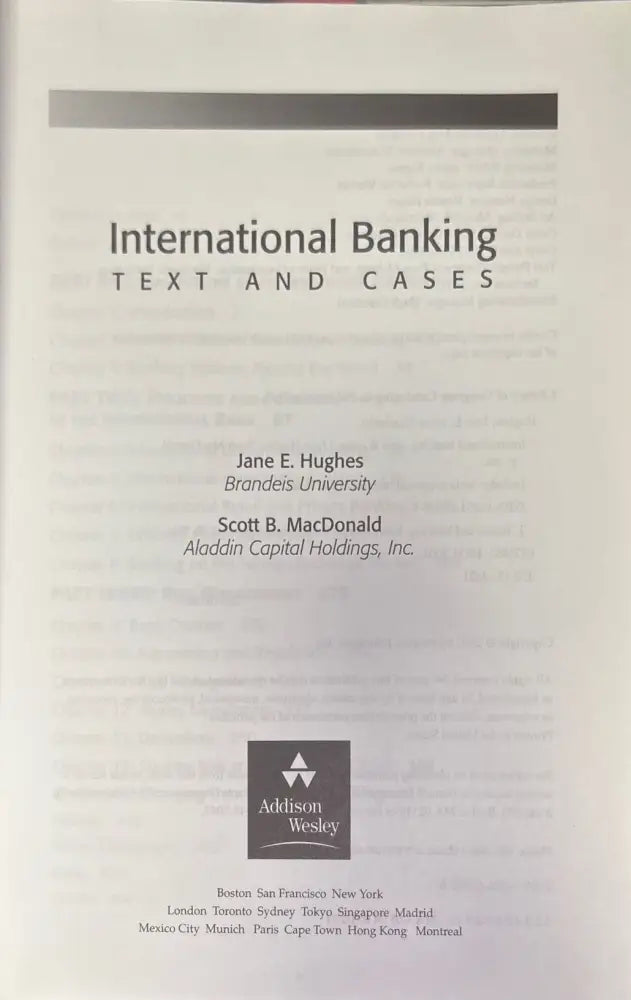 International banking - Книги