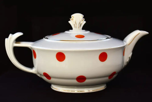 Карловарски порцеланов чайник на ’Victoria’ от 1930-те - antique