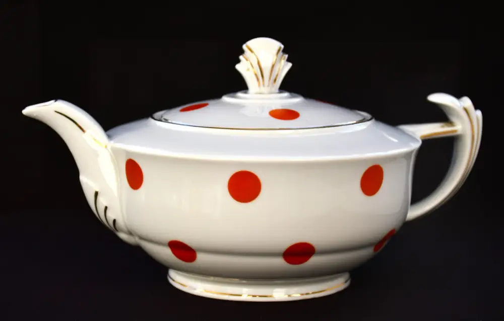 Карловарски порцеланов чайник на ’Victoria’ от 1930-те - antique