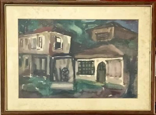 Картина акварел в рамка (850) - Картина