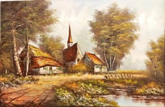 Картина масло върху платно (590) - Картина