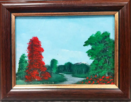 Картина масло върху платно с рамка (486) - Картина