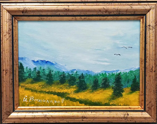Картина масло върху платно с рамка (487) - Картина