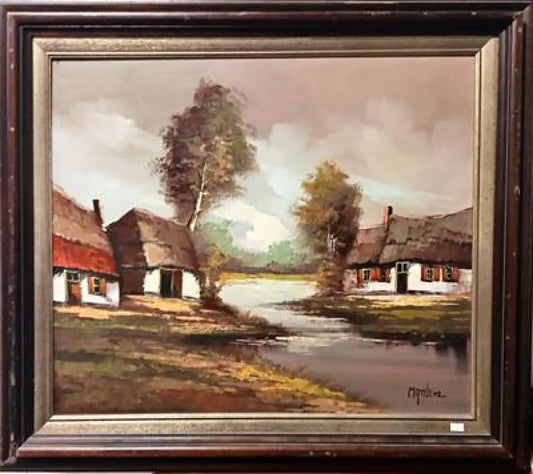 Картина масло върху платно с рамка (541) - Картина