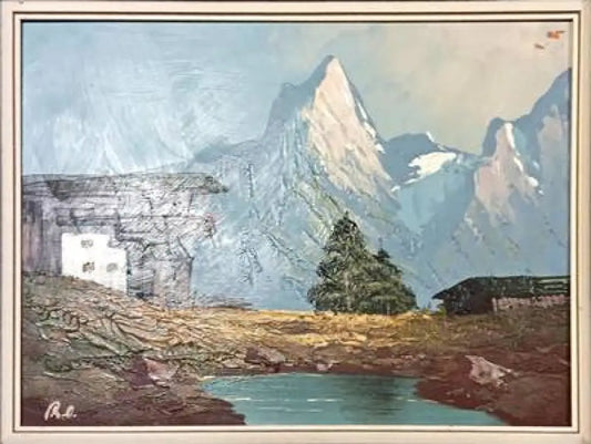Картина масло върху платно с рамка (543) - Картина