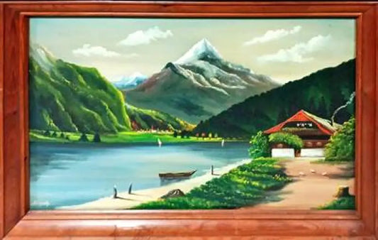 Картина масло върху платно с рамка (580) - Картина
