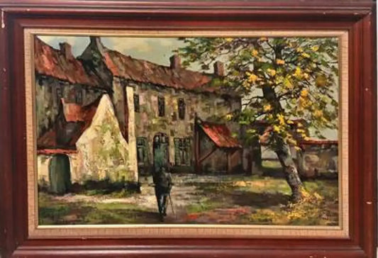 Картина масло върху платно с рамка (602) - Картина