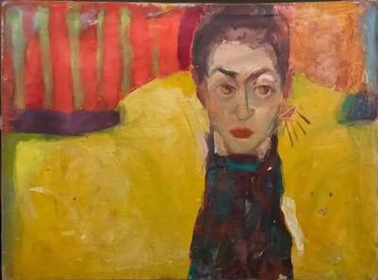 Картина масло върху платно-Юлиан Илков’Силви’ - antique